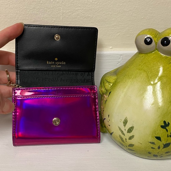 Kate Spade EUC Rainer Lane Iridescent Darla Keychain Wallet - Picture 3 of 7